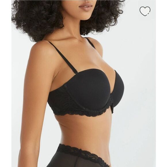 NATORI Feathers Strapless Plunge Bra Sz 36 DDD - Picture 3 of 8